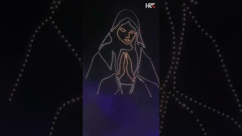 Scenografija dronovima na koncertu Marka Perkovića Thompsona