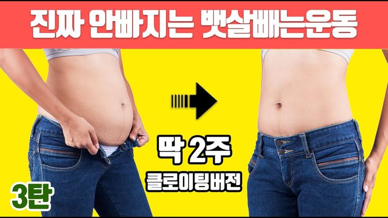 🔥해외에서 2억명이 따라한🔥클로이팅 뱃살빼는운동 신지니 업그레이드 버전