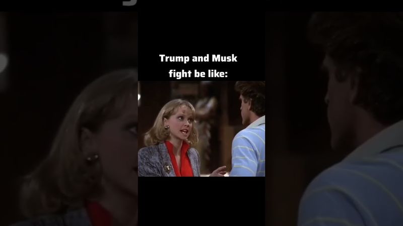 Trump and Musk Fight Be Like... #parody #mashup #memes #shorts