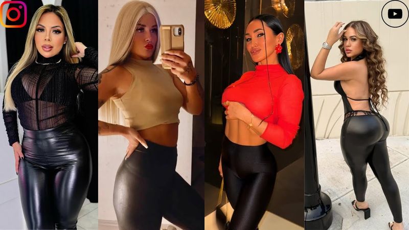 10+ leggings lucidi di tendenza | Perché ogni donna ne possiede uno | Trucchi per lo stile curvy ...