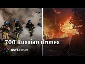 Russia attacks Ukraine with record 700 drones after Trump weapons pledge