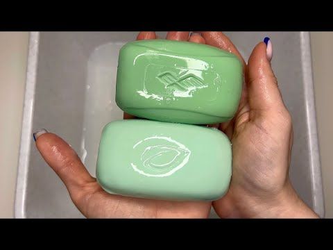 ASMR 🌱🍃 Aloe soap and green tea | АСМР 🌱🍃 Мыление мыла с Алое и Зеленым чаем