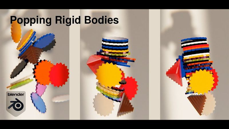 "Popping, Spawning, Colliding": Dynamic Rigid Body Multiplication Effect [Blender Tutorial]