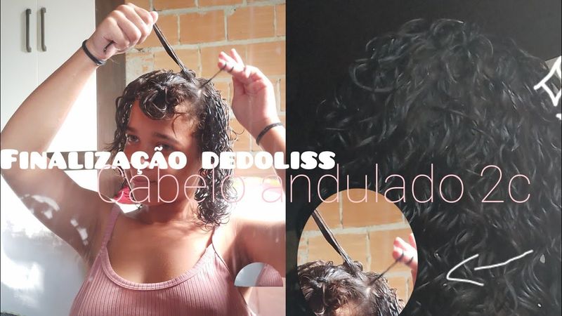 finalizando TODO meu cabelo de dedoliss (cabelo andulado 2C)