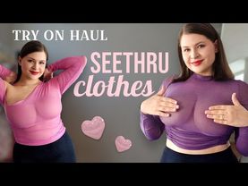 [4K] Tina Angel's Transparent Clothing Haul: Trendy & Sheer