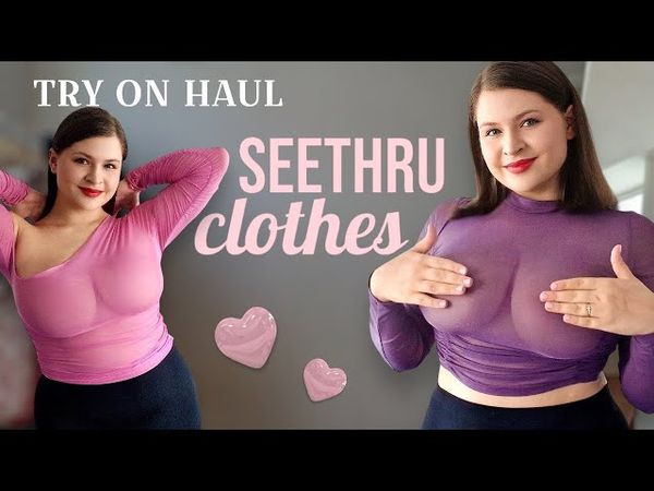 [4K] Tina Angel's Transparent Clothing Haul: Trendy & Sheer