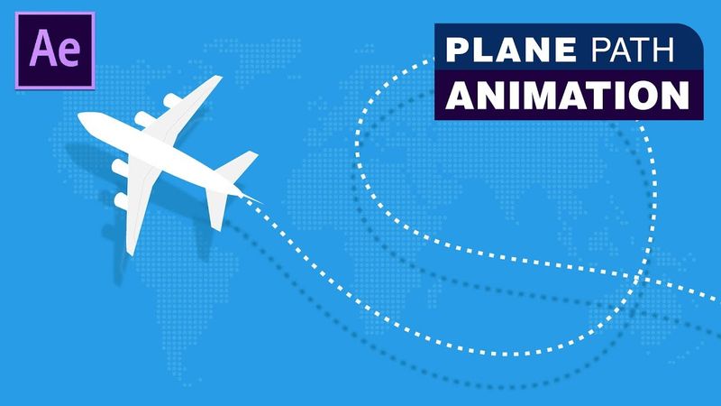 Plane Path Animation - Adobe After Effects Tutorial | Download Source File