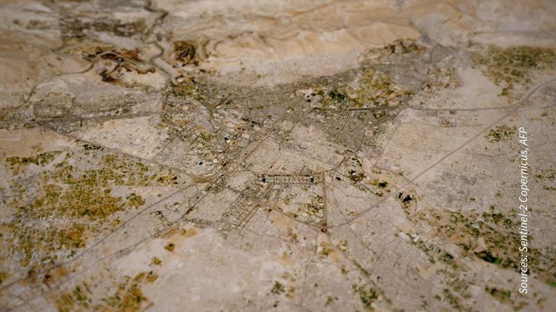 MAP: Damascus - Circular sky view | AFP