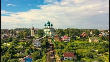 ТУТАЕВ. ПРАВЫЙ БЕРЕГ. Старая часть города. Ярославская область. СЪЕМКА С #ДРОНА. #MAVIC 2pro #drone