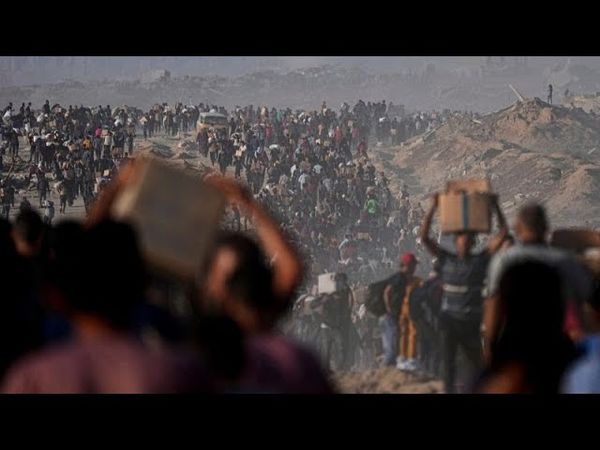 At least 25 killed after Israeli army opens fire near aid trucks in Gaza, hospitals say