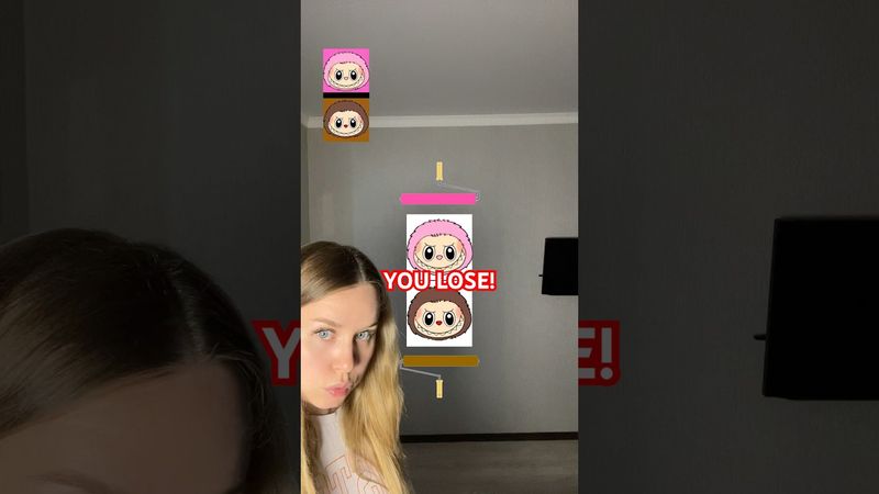 Coloring Labubu🐰😳How to complete this CHALLENGE?😭#shorts