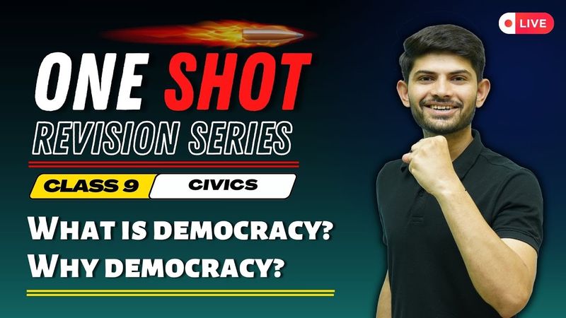 What is Democracy? Why Democracy | New One shot | Civics Class 9th 2024-25