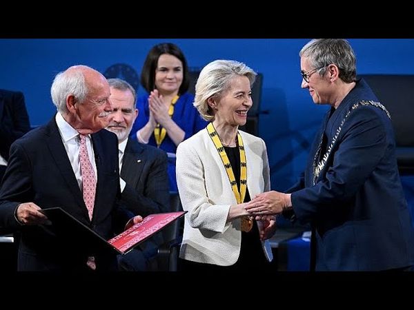 Ursula von der Leyen awarded Charlemagne Prize for promoting European unity