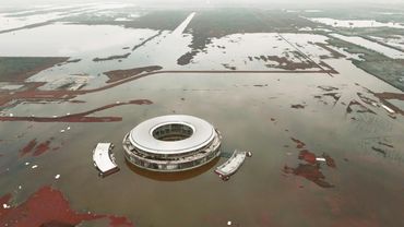Mexico’s Lake Texcoco overflows into abandoned airport site after heavy rainfall | AFP