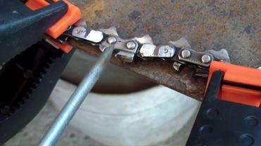 Как укоротить цепь бензопилы