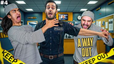 باید پلیس هارو بزنیم تا به فرار ادامه بدیم😟🤦‍♂ (a way out (part 4