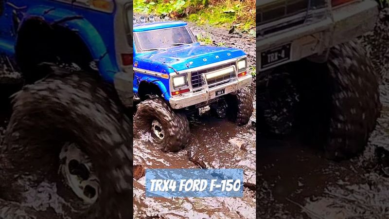 RC TRX-4 Ford F-150 Ranger in the mud