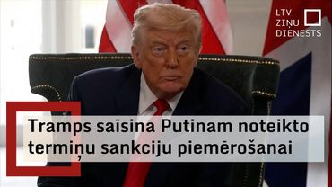 Tramps sola samazināt Putinam atvēlēto termiņu miera panākšanai uz 10–12 dienām