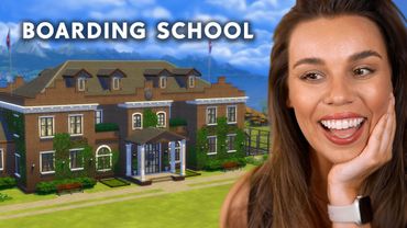 I built a boarding school in The Sims