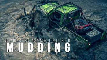 E3S-RC | LAND CRUISER 70 | TRAXXAS TRX4 | BASHING ON MUDDING [Slow Motion]