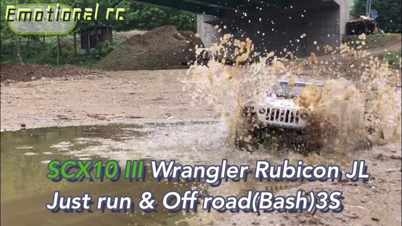 Axial SCX10 III AXE Brushless 550 Jeep Wrangler Rubicon JL Just Offroad run Bash 3s lipo 4x4 Rc car
