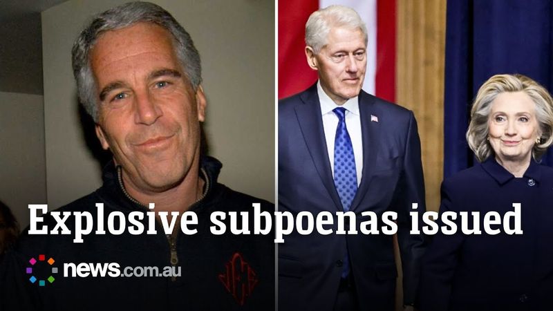 US probe subpoenas Clintons over Epstein files