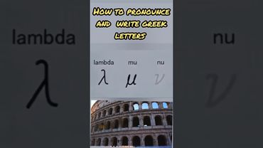 pronouncing all greek letters