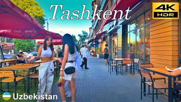 Menjelajahi distrik Tashkent Mirabad saat matahari terbenam / Uzbekistan 🇺🇿 / 4K HDR