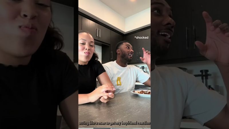 Eat my boyfriends food and see his reaction #foryou #funny #youtube #prank