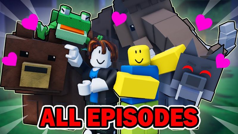 99 NIGHTS IN THE FOREST, BUT THE ANIMALS ARE FRIENDLY! (All episodes) Roblox Animation