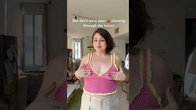 How to safely wear crochet tops! #crochet #crochetpatterns