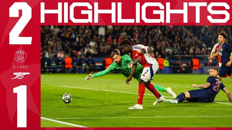 HIGHLIGHTS | PSG vs Arsenal (2-1, 3-1 on agg) | Champions League
