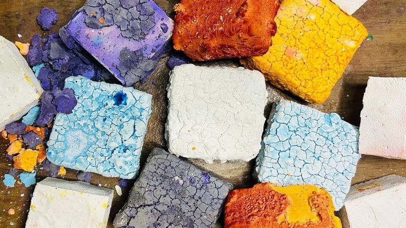 Plethora of Pasted Pretty Fresh Chalk | Gym Chalk ASMR | ASMR | #oddlysatisfying