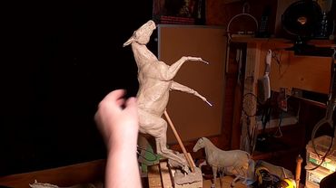 FIGHTING FOR DOMINANCE   Detailing the Rear Legs of the Horse