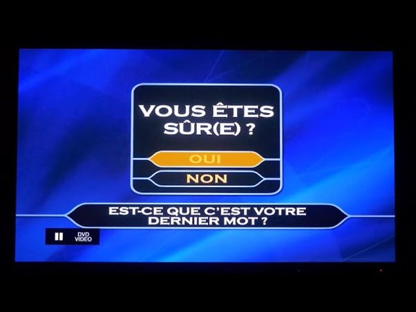 Qui Veut Gagner Des Millions? (Jeu DVD France 3ème édition) Est ce que ç'est votre Dernier Mot?