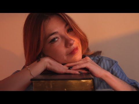 VERY SLOW soft spoken reading to put you to sleep ✨ ASMR [ some book tapping and scratching]