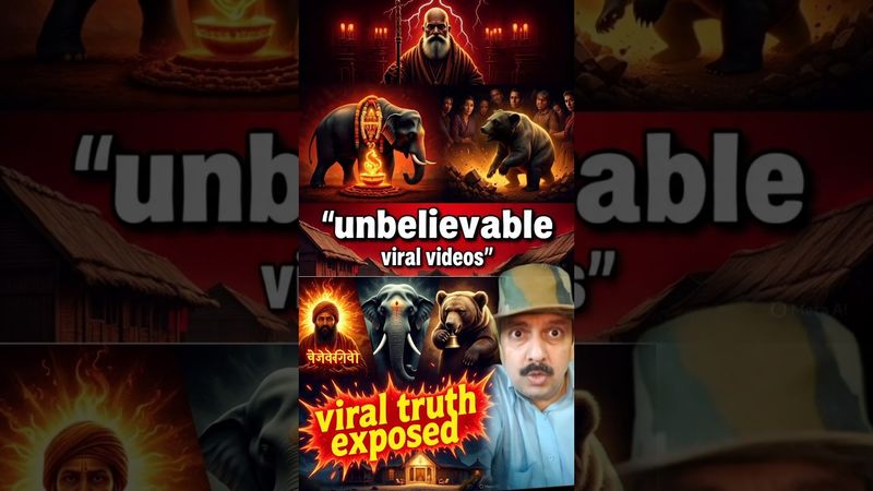 Sanskrit Viral Clip Shock | Ganesh Idol Elephant Garland | Bear in Temple | Hidden Slum Reality