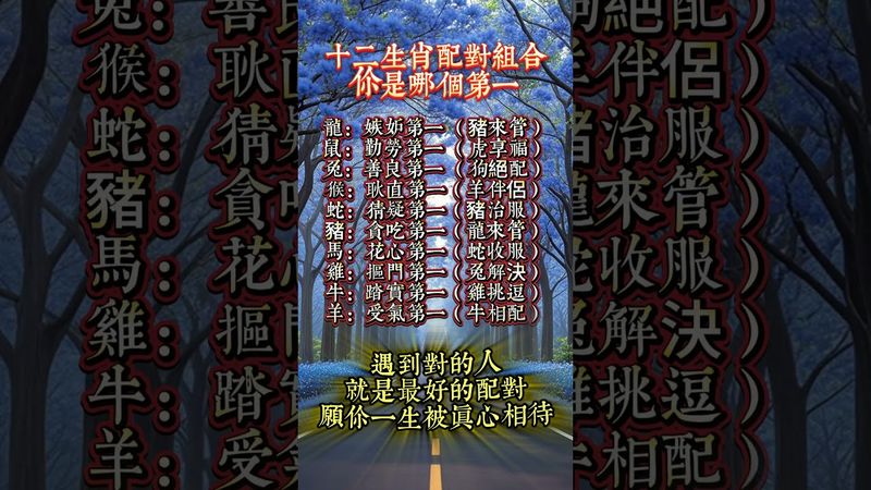 無論你是榜上第一，還是默默無名，遇到對的人，就是最好的配對，願你一生被真心相待。