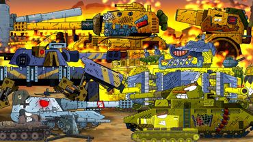 Breakout attack of monsters - Cartoons about tanks