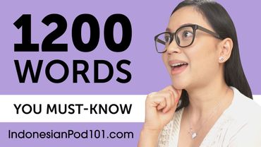 1200 Words Every Indonesian Beginner Must Know