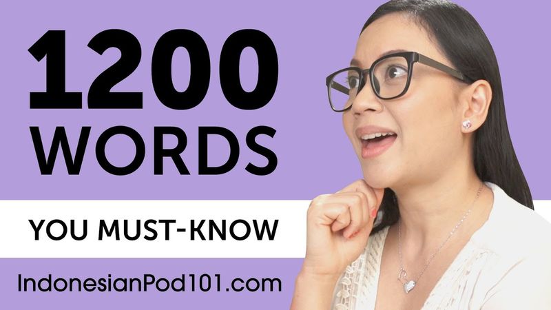1200 Words Every Indonesian Beginner Must Know