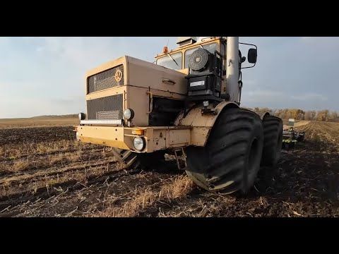 Трактор Кировец с чизельно-дисковым агрегатом VELES ЧДА-4. Часть 2.