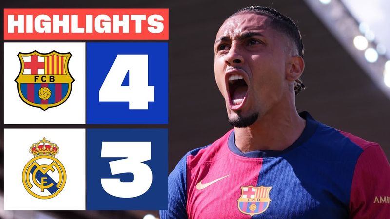 FC BARCELONA 4 - 3 REAL MADRID I RESUMEN LALIGA EA SPORTS