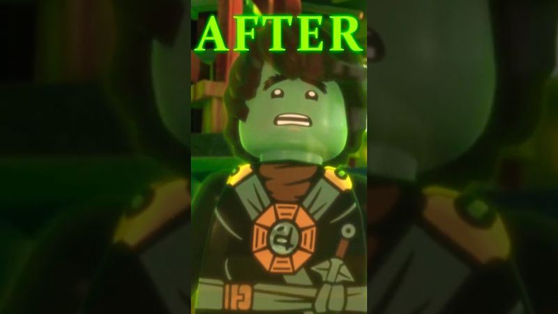 Ninjago Cole Turning In A Ghost Before Vs After #ninjago #nostaliga #shorts
