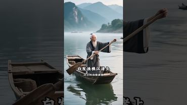 《临江仙·滚滚长江东逝水》 一曲《临江仙》借滔滔江水写尽历史沧桑。豪迈与悲凉交织，将英雄成败化作笑谈，尽显超然豁达，道尽人生真谛，千古绝唱，值得细品。#诗词 #朗诵 #诗意生活 #国学文化 #语文