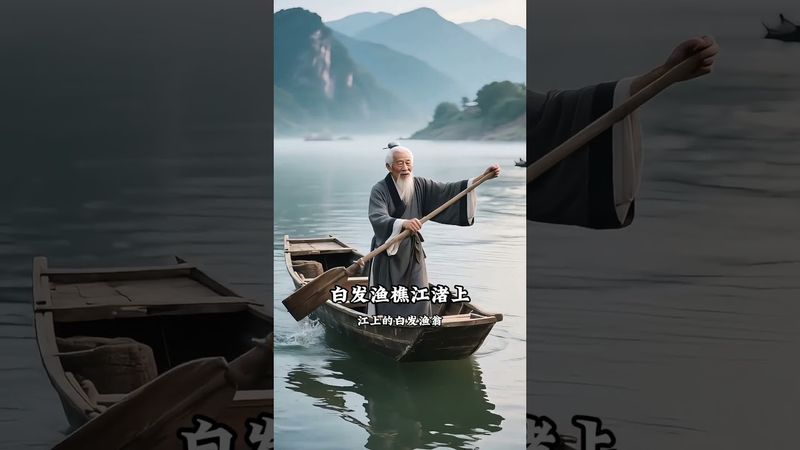 《临江仙·滚滚长江东逝水》 一曲《临江仙》借滔滔江水写尽历史沧桑。豪迈与悲凉交织，将英雄成败化作笑谈，尽显超然豁达，道尽人生真谛，千古绝唱，值得细品。#诗词 #朗诵 #诗意生活 #国学文化 #语文