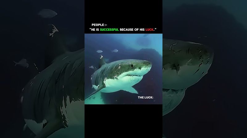 "The only place where success comes before grind is in the dictionary." #life #motivation #shark