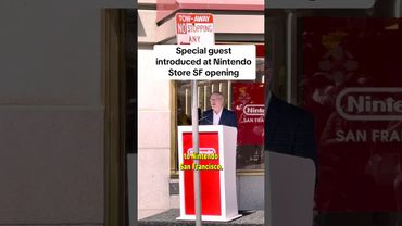 SURPRISE guest at the Nintendo Store opening in San Francisco