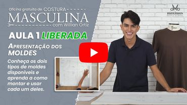Aula 1 da Oficina Gratuita de Costura Masculina com Willian Ortiz e Maximus Tecidos