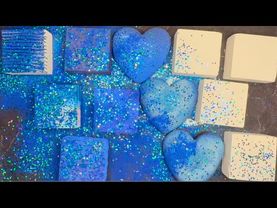 Last 4 Blocks of Cloud 2 Gym Chalk with Dyed Blue Gym Chalk & Reforms